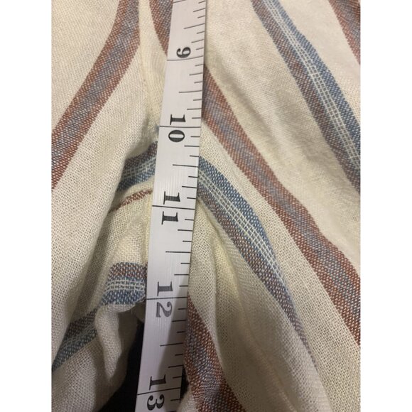 Rewash Linen Sripe Cropped Lightweight Pants Size M - Picture 5 of 8